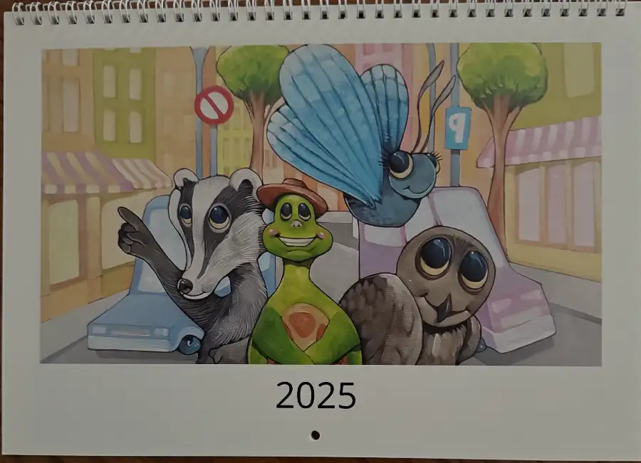 2025 Calendar of Terrance Turtle's Big Adventure Image